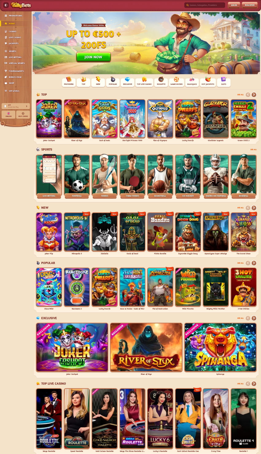 BillyBets Casino